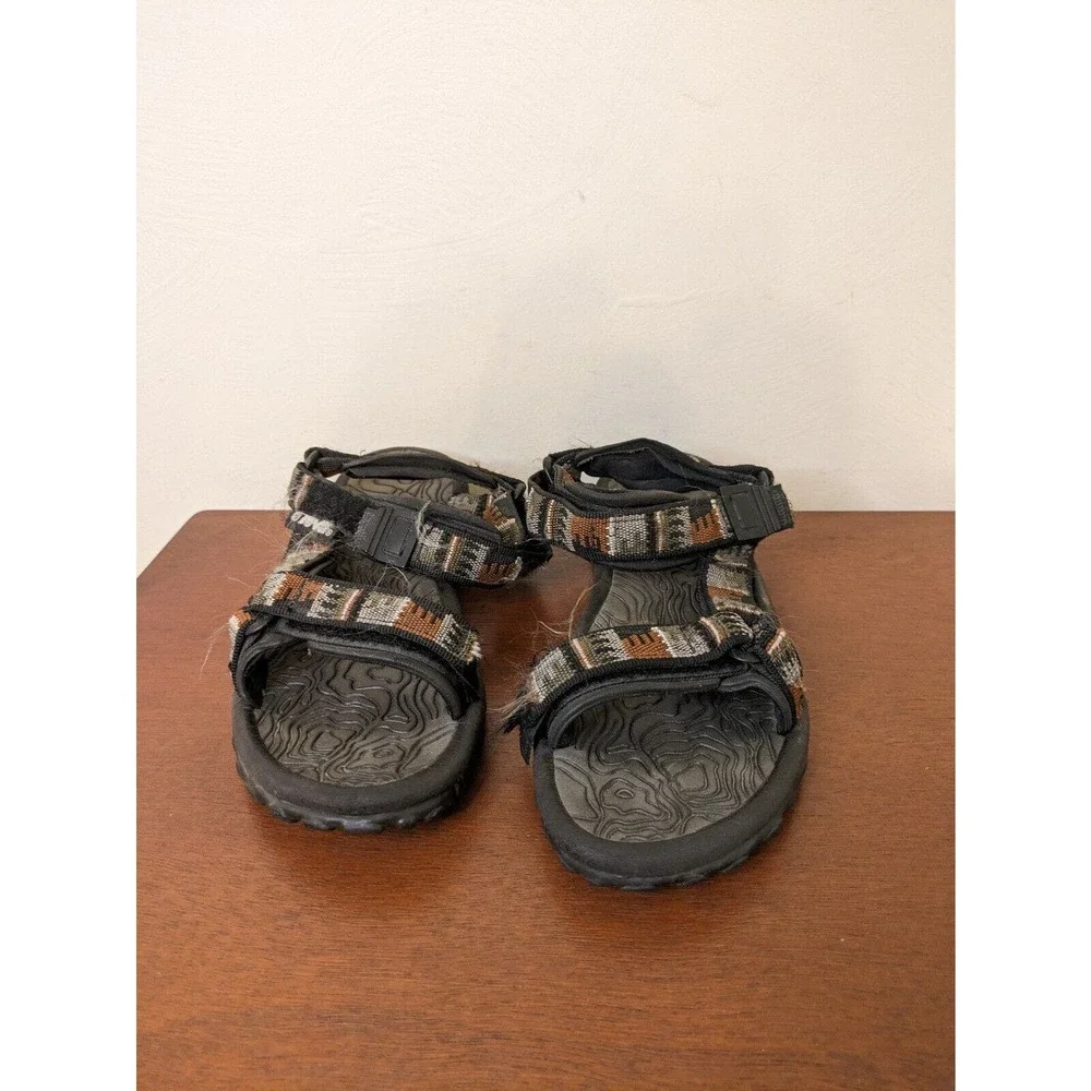 Teva Women's Sandals Brown Gray Adjustable Hook & Loop Straps Size 7.5/8. - Picture 2 of 7